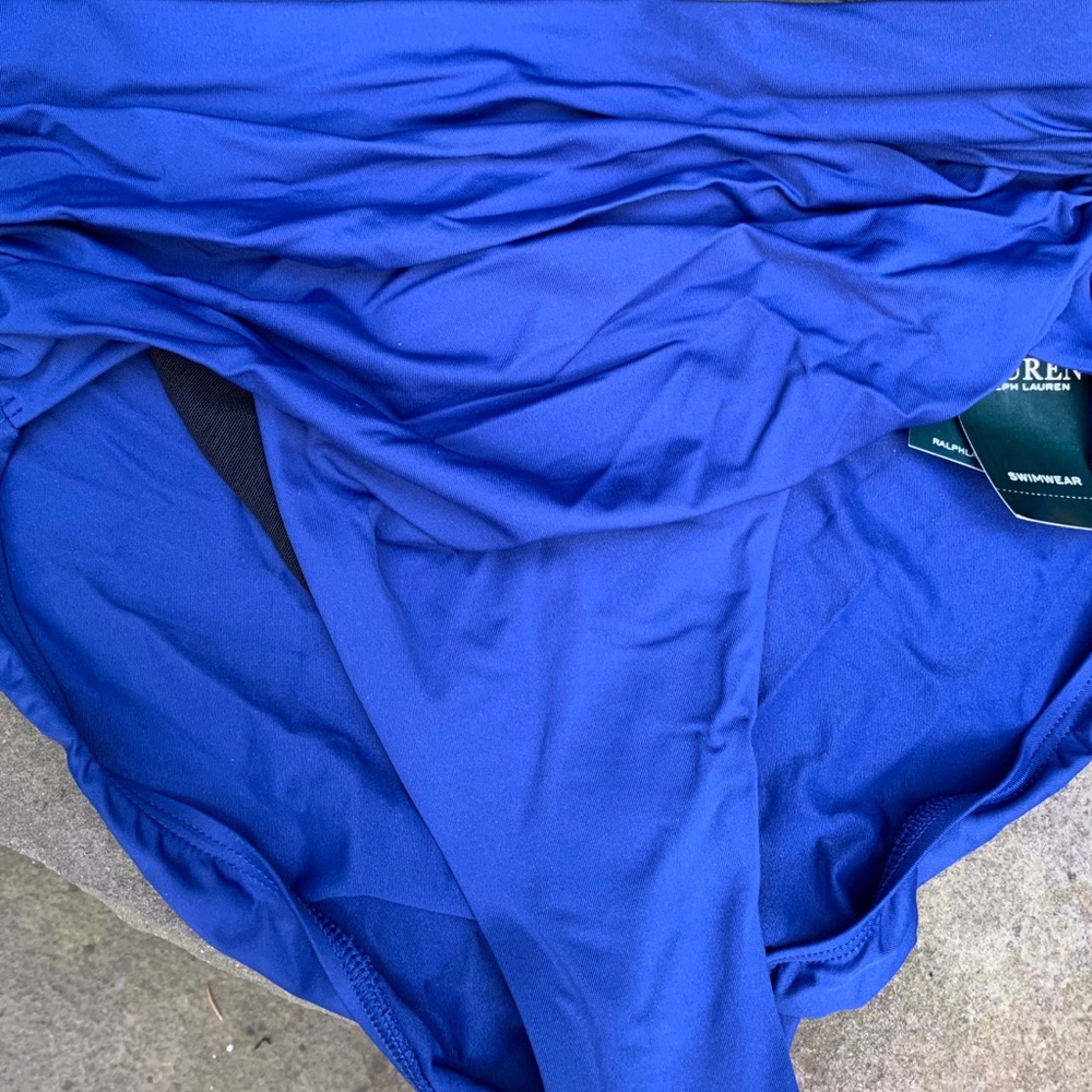 Cobalt blue bathing suit bottom